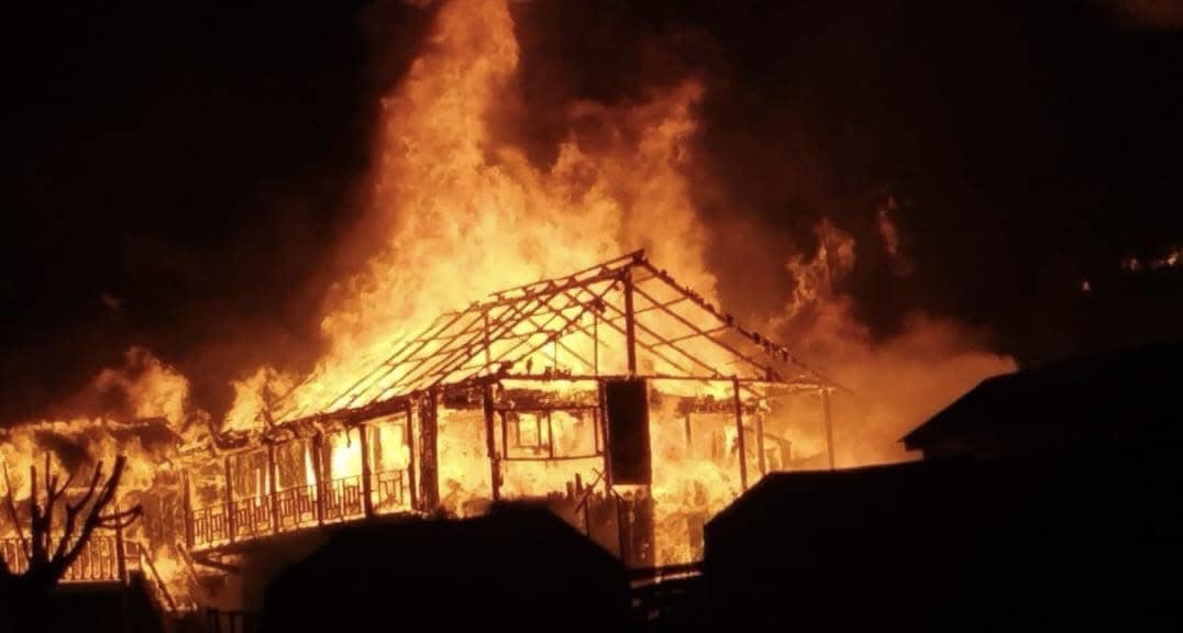 Massive Fire Destroys Danfe Hotel in Rara, Mugu – Huge Losses Reported