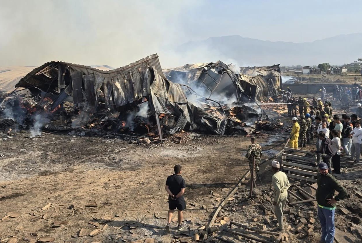 Massive Fire Destroys Shangrila Plywood Industry in Dang, Nepal